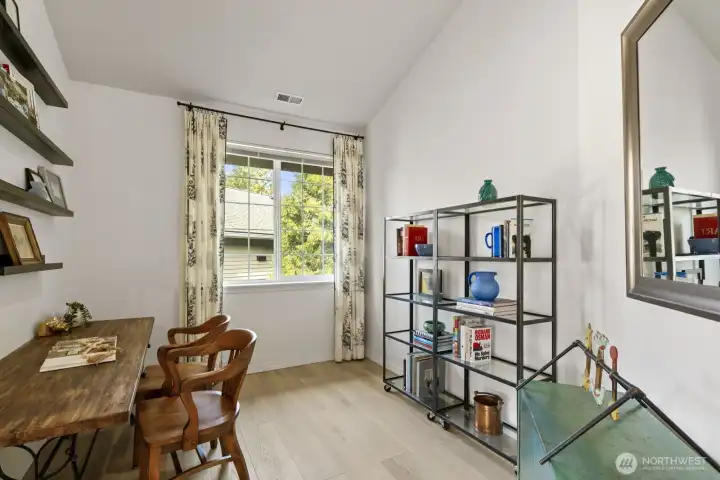 This versatile office/den has so many potential uses!