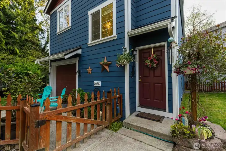 Fenced in front and back yards.