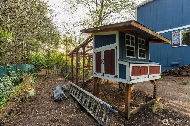 Chicken coop stays!