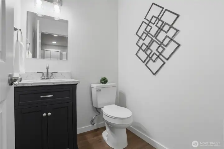 half bath on main floor