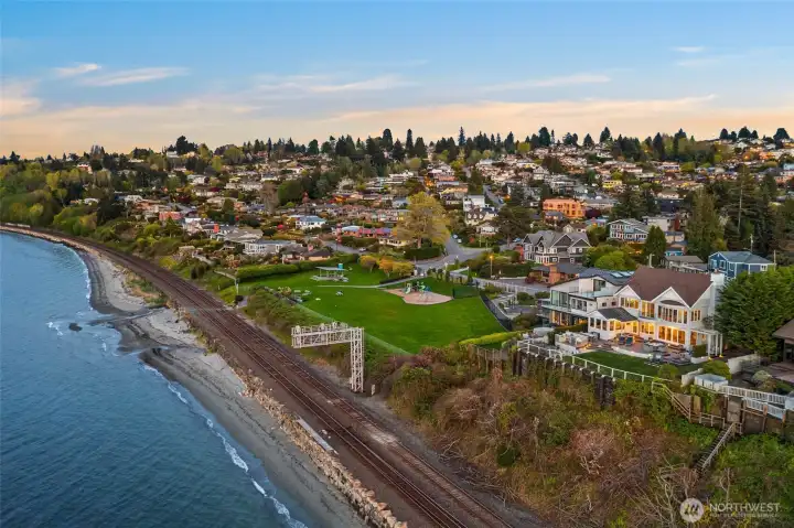 Enjoy beach strolls and watching eagles soar by.