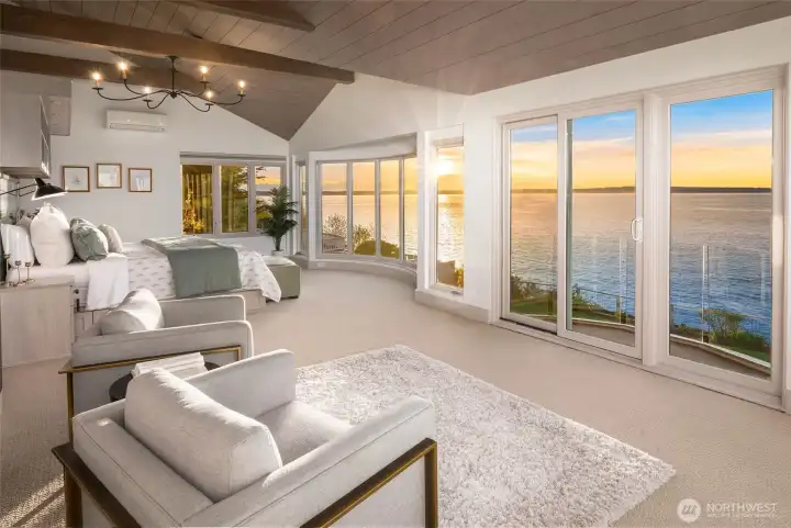 Primary suite is its own private sanctuary. Wake up to the sound of gentle waves and panoramic views.