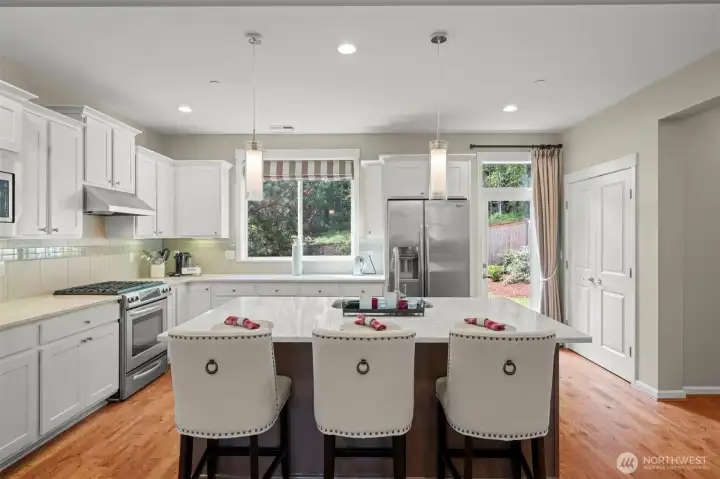 Spacious kitchen with plenty of room to gather.