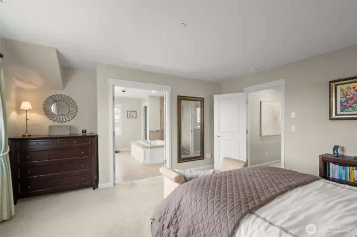 Relax in your bedroom suite.