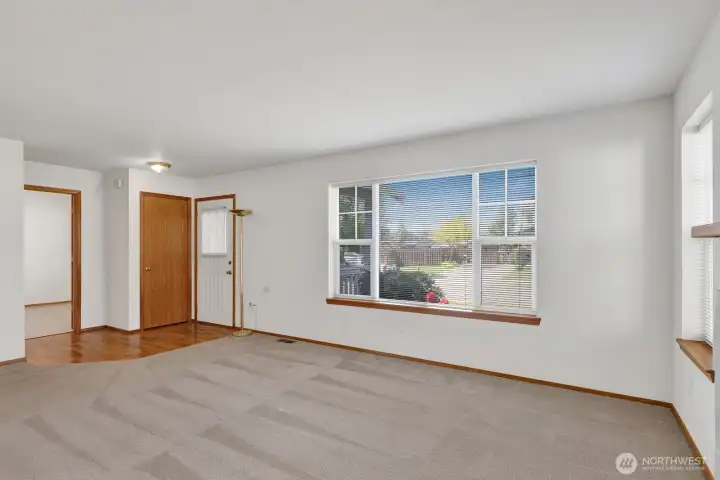 Looking back toward the office and front door.