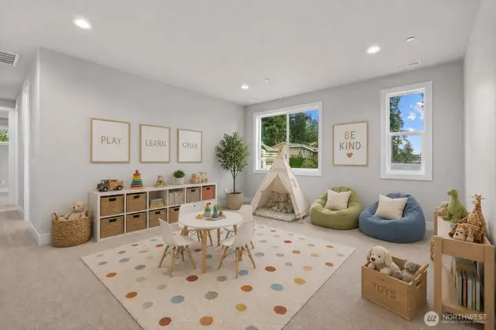 Upper Level: Great Room (Virtually Staged)