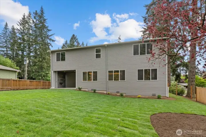 Fully Fenced Yard with Covered Outdoor Living