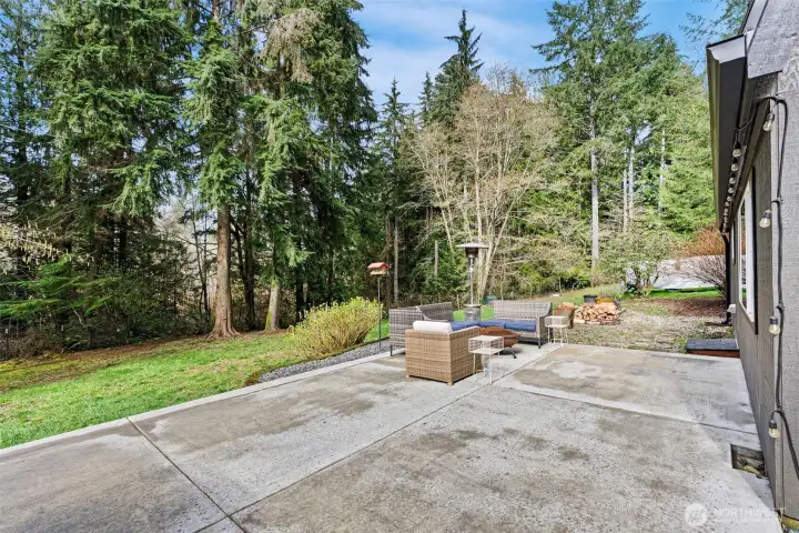 This large patio was installed in 2024. It offers plenty of space for your patio furniture, grill & smoker. Plenty of space to entertain on those gorgeous WA summer days. There is also enough room if you wanted to add a Gazebo for those rainy days. This large patio was installed in 2024. It offers plenty of space for your patio furniture, grill & smoker. Plenty of space to entertain on those gorgeous WA summer days. There is also enough room if you wanted to add a Gazebo for those rainy days.