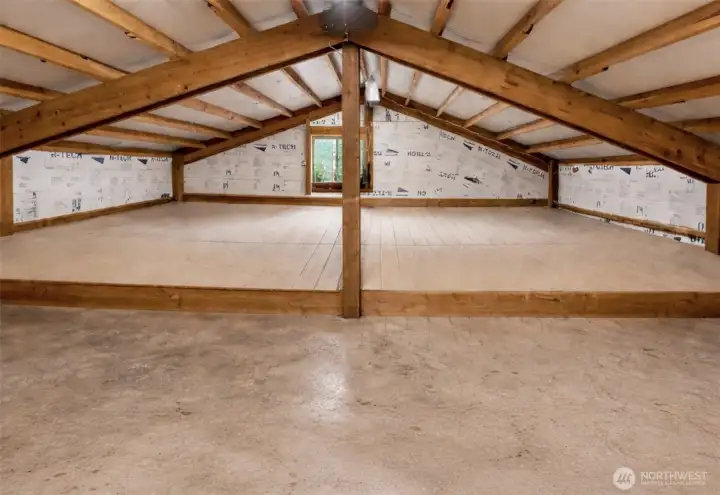 Photo represents what the loft area in the garage will look like once the Sellers have removed their things. This massive space can be yours. Photo represents what the loft area in the garage will look like once the Sellers have removed their things. This massive space can be yours.