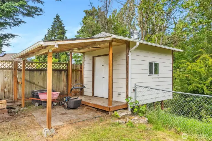 Shed with power Shed with power
