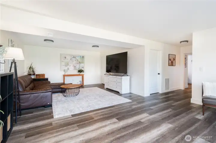 Modern LVP throughout the home