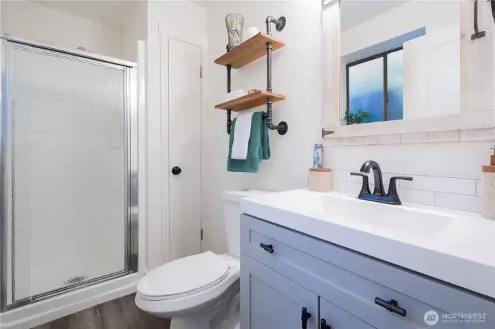 3/4 Bath on lower level