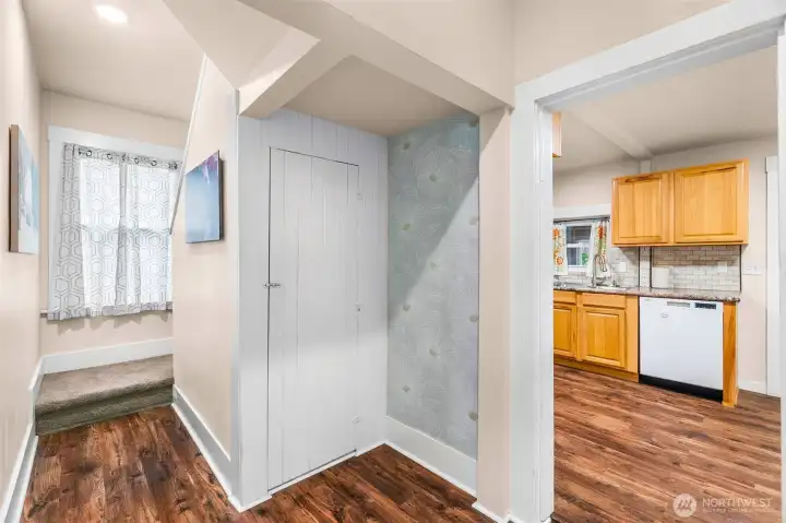 Staircase to upstairs bedrooms