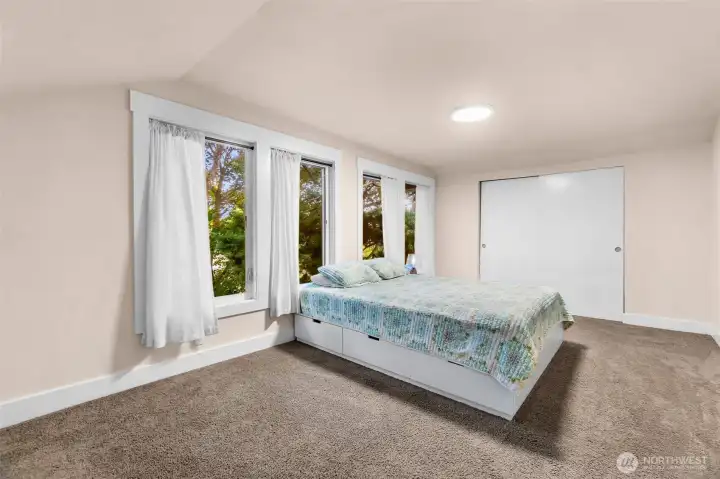 Huge Bedrooms w/ practically their own wall of windows