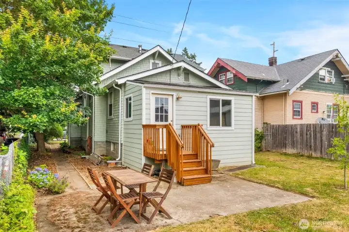Large back porch