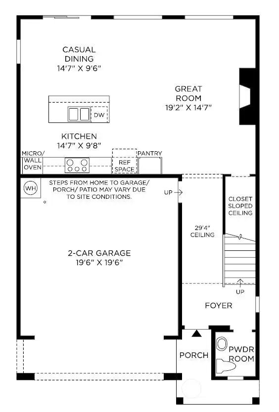 Floor plan renderings are used for illustrative purposes only. All features, designs, measurements, and available options will vary.