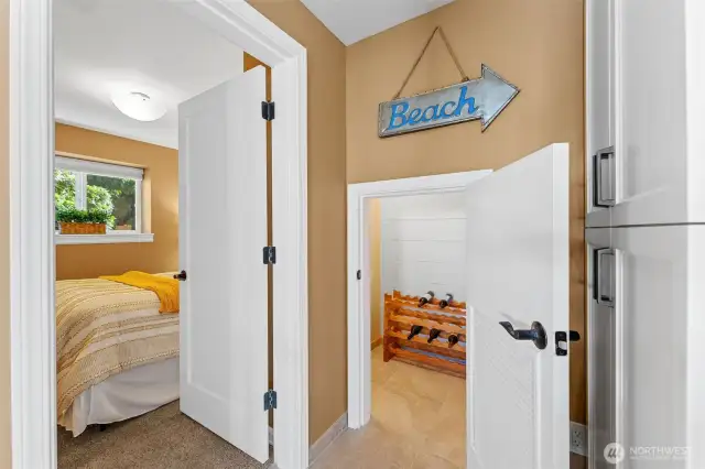 Convert closet to a wine storage cellar!