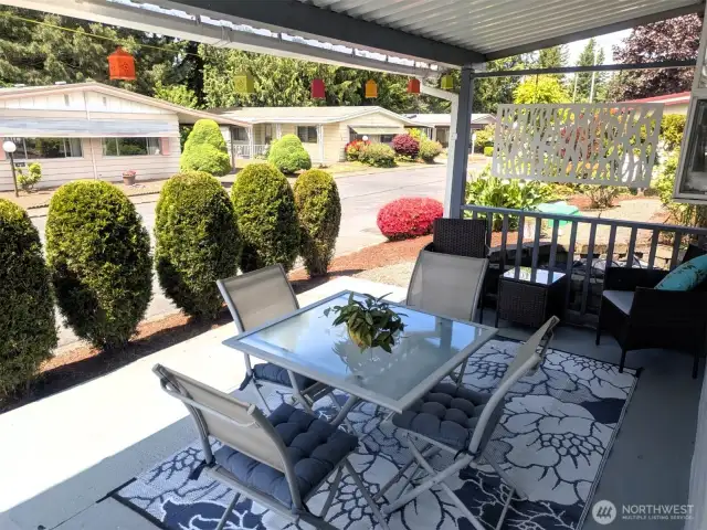 Covered patio