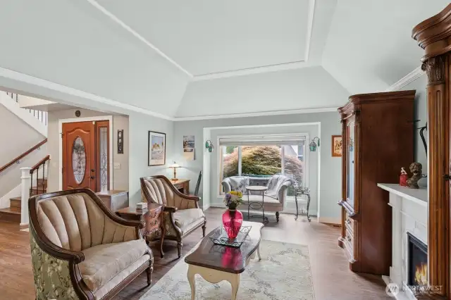View from formal dining area
