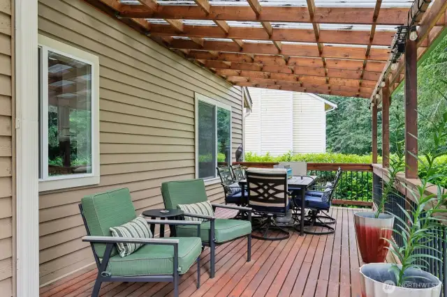 Balcony off kitchen