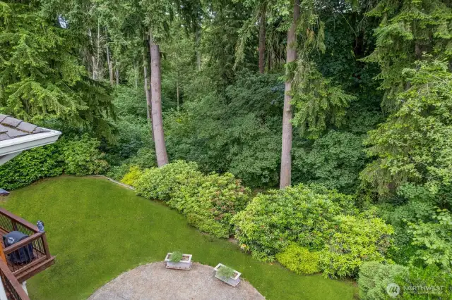 Beautiful view off balcony offering a private feel