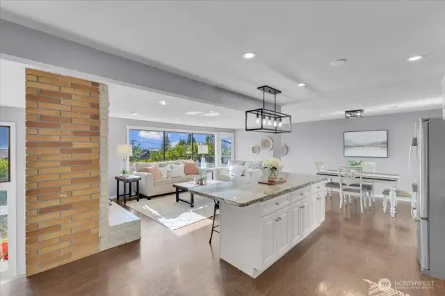 Stunning open concept mid-century with views!