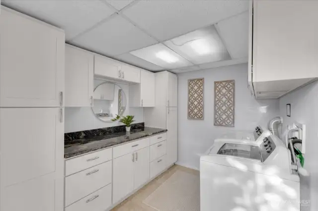 Huge laundry room