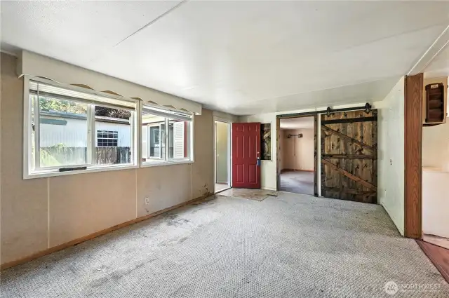 Entry and living room