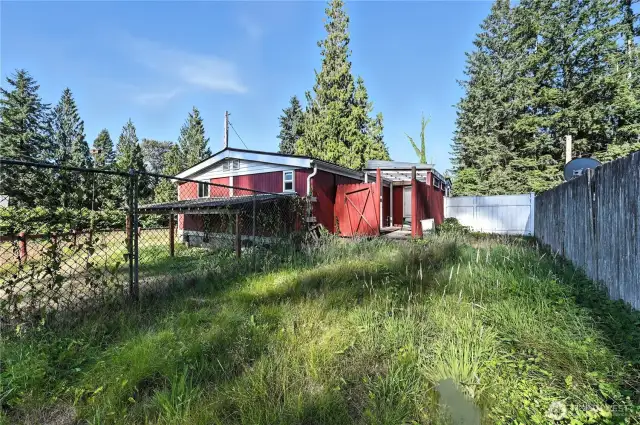 Back view of home