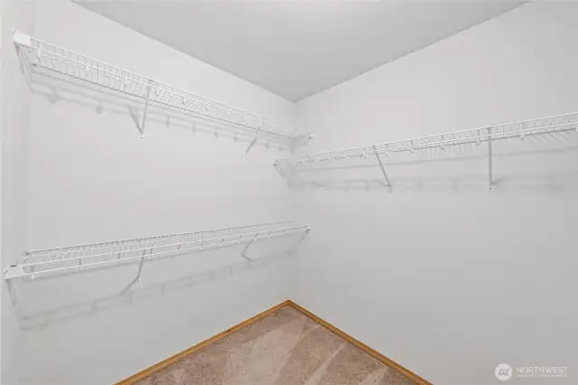 Great closet size for not being a primary.