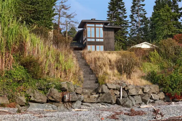 Gentle set of private stairs to the beach!