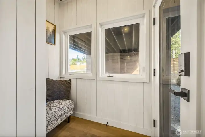 Pass through mud area from carport to inside for easy unloading of groceries.  This is a covered area outside where you can place the grill for outdoor cooking in rainy weather with close proximity to the kitchen.