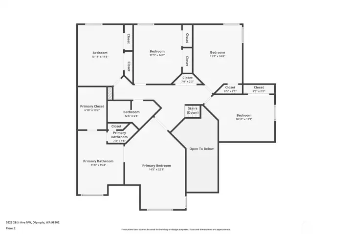 Floor Plan in 2nd Level
