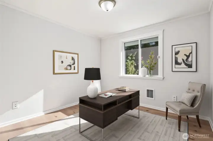 Guest bedroom or Den - Virtually Staged