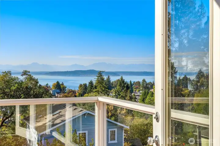 Here are the views from the french doors.