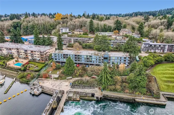 Adjacant to parks and water