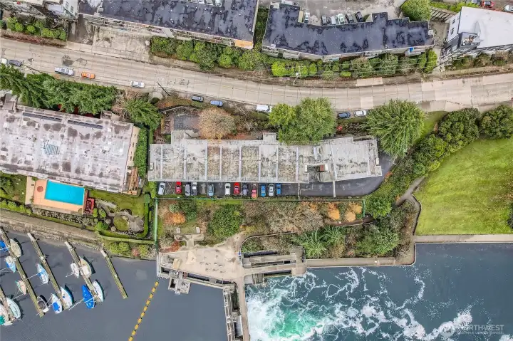 Adjacant to the water!