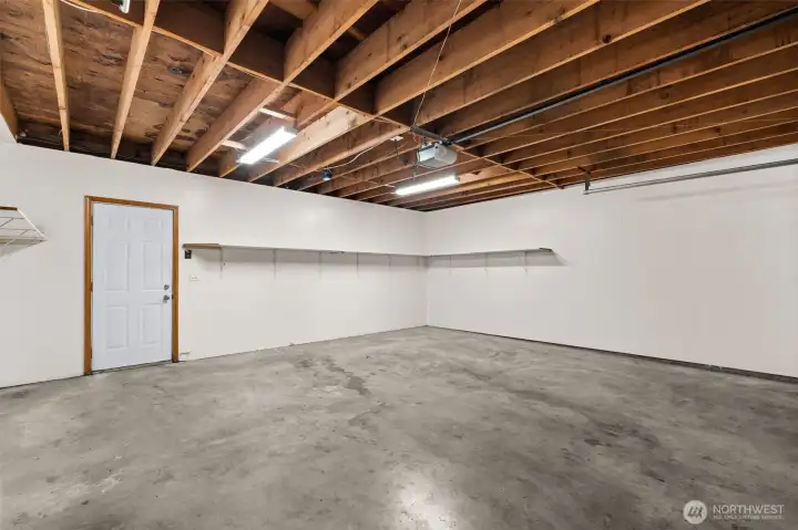 attached two car garage