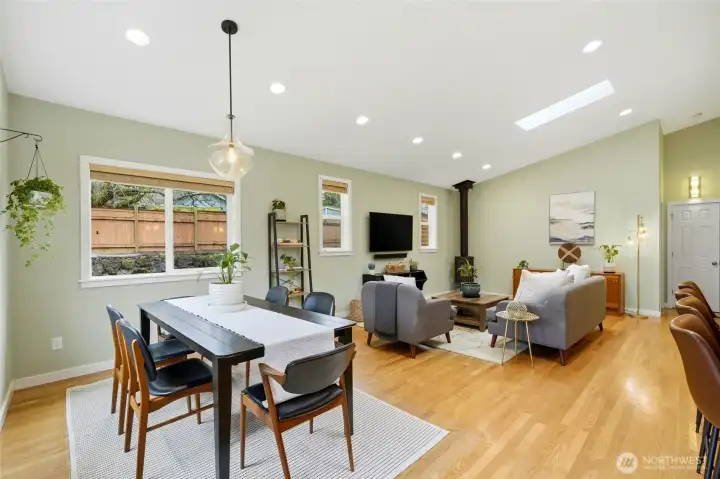 The stunning renovation added so much volume and charm to this already great home!