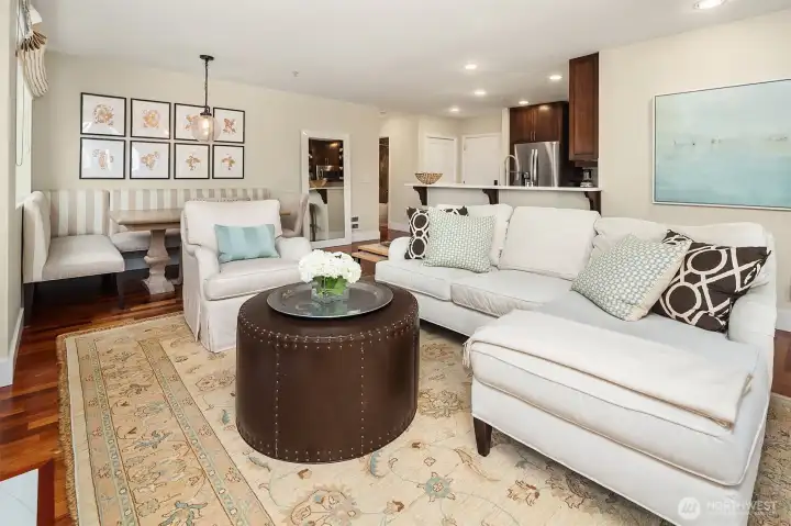 The open concept layout with the natural light!