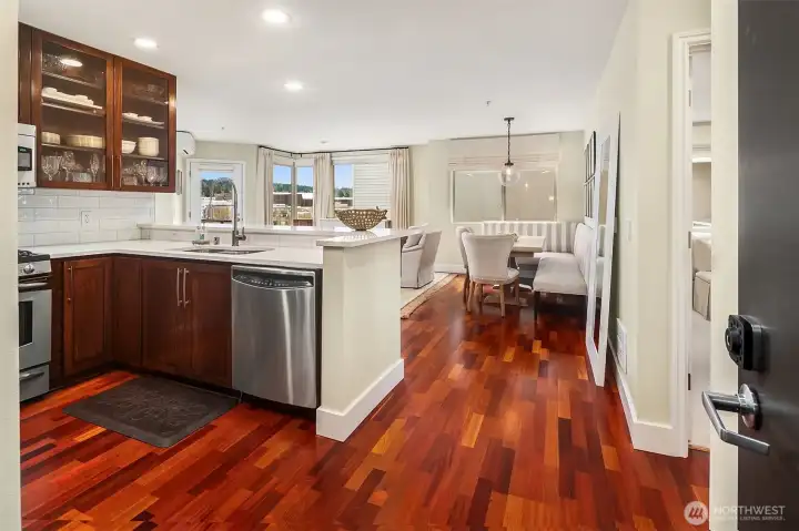 Open entry with an abundance of natural light.