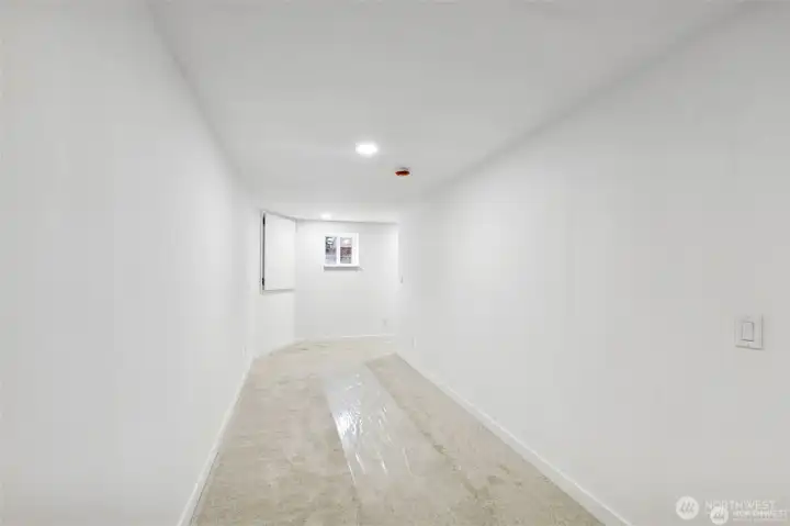 Hallway to Bonus room in the basement