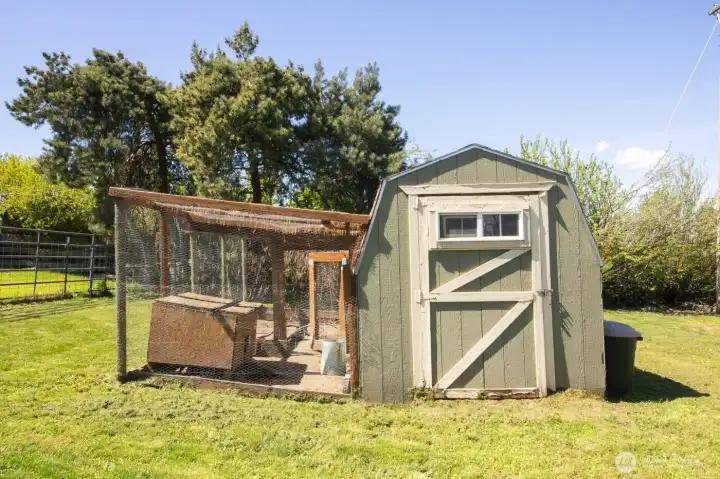 Charming chicken coop ready for your backyard flock