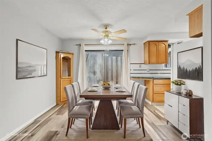 Dining Room Virtually Staged