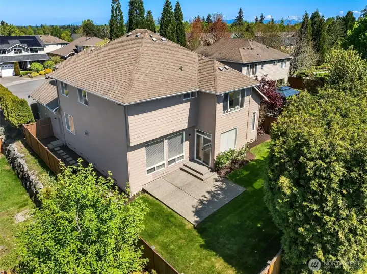 The upstairs windows offer added privacy, thanks to the home’s elevated position relative to neighboring properties.