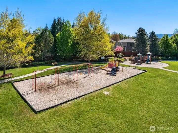 Nearby neighborhood park offers convenient outdoor recreation.