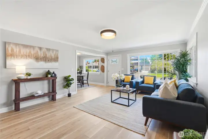 Updated lighting adds warmth and a contemporary touch.