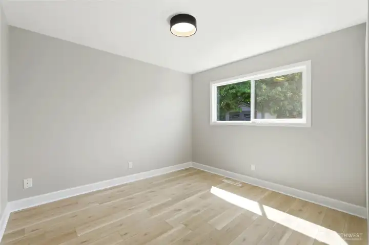 Natural light enhances the livability and openness of each bedroom.