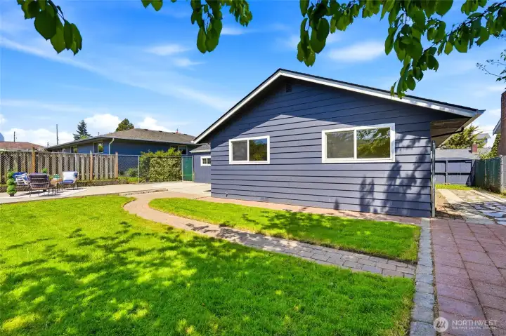 Outdoor space extends the home’s living and entertaining potential.