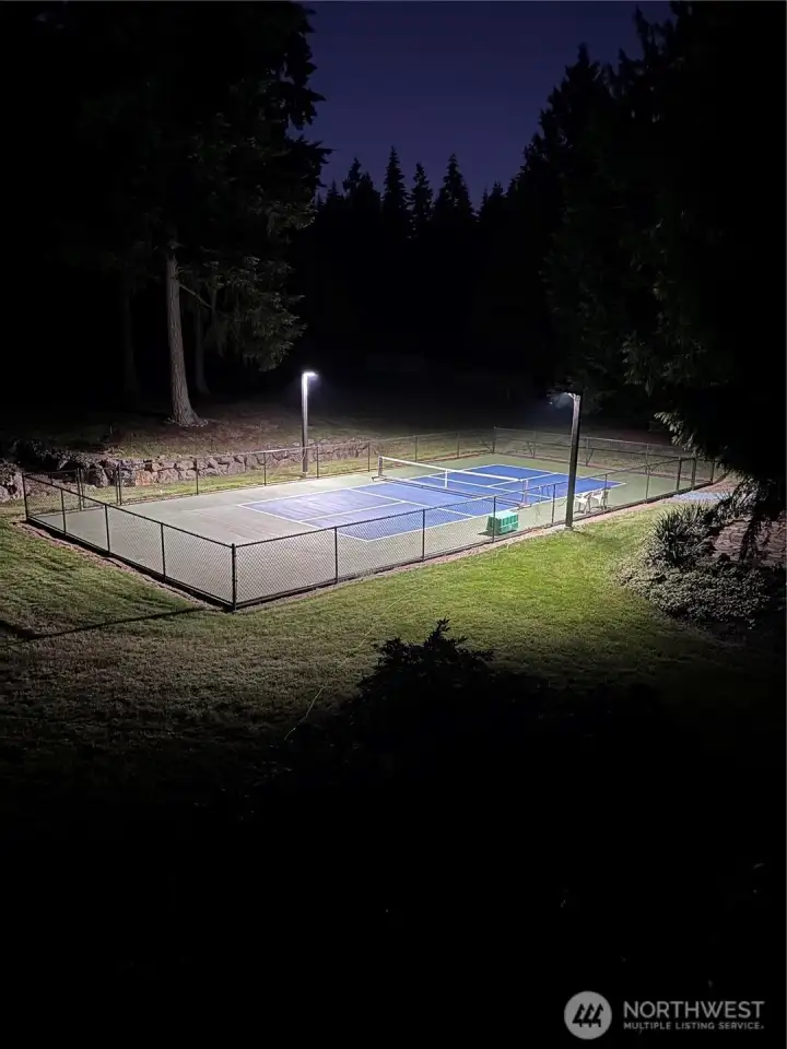 Nighttime pickleball anyone? Nighttime pickleball anyone?